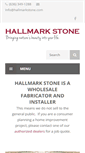 Mobile Screenshot of hallmarkstone.com